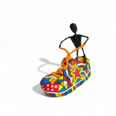 Manuel Lächner - Pop-Art-Sneaker – farbenfrohe, moderne Sneaker-Skulptur als Unikat